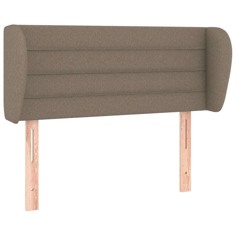 Hoofdbord met randen 83x23x78/88 cm stof taupe