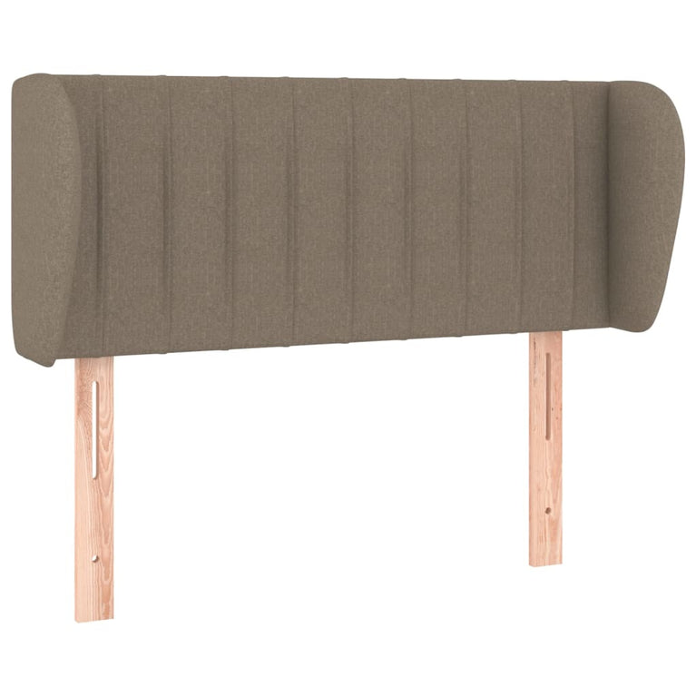 Hoofdbord met randen 103x23x78/88 cm stof taupe