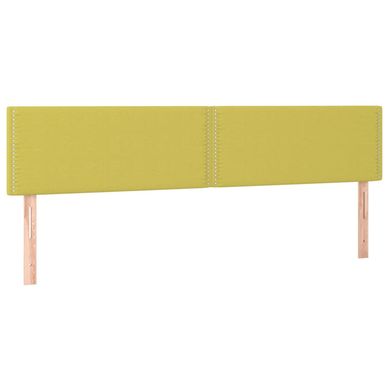 Hoofdbord LED 160x5x78/88 cm stof groen