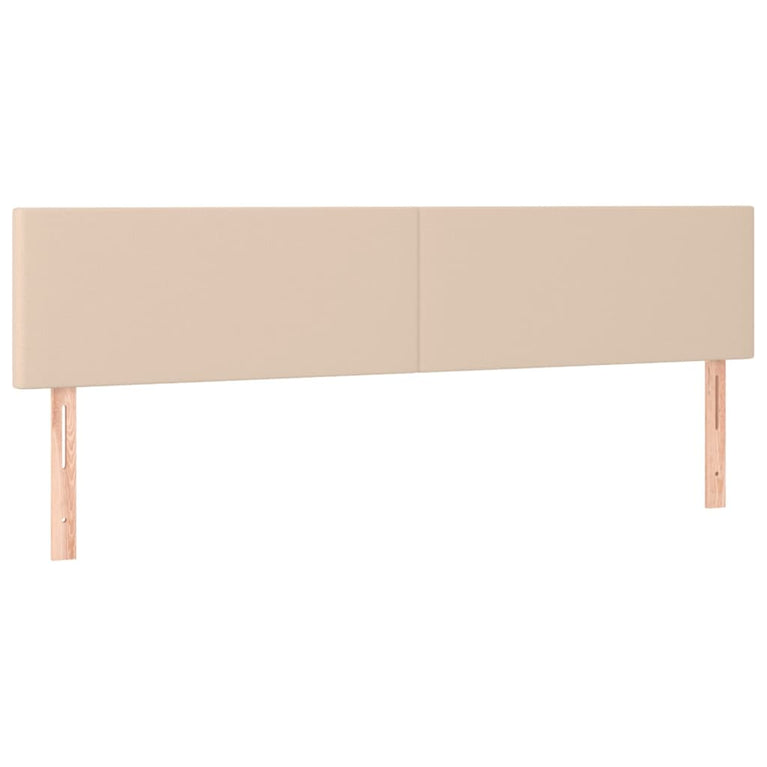 Boxspring met matras kunstleer cappuccinokleurig 180x200 cm