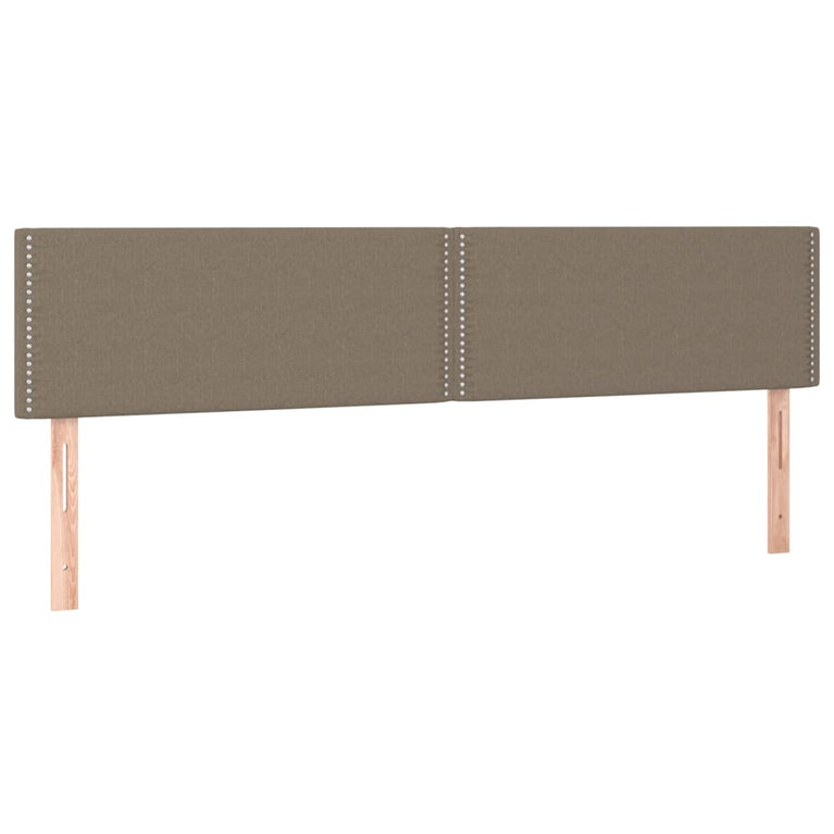 Boxspring met matras stof taupe 160x200 cm