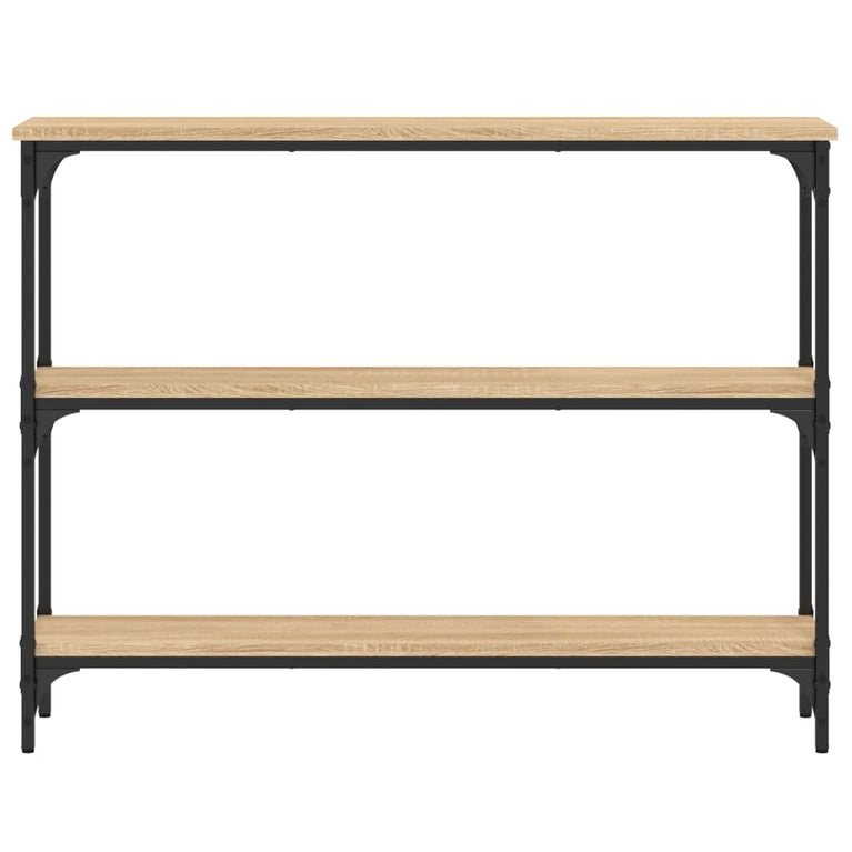 Wandtafel 100x22,5x75 cm bewerkt hout sonoma eikenkleurig