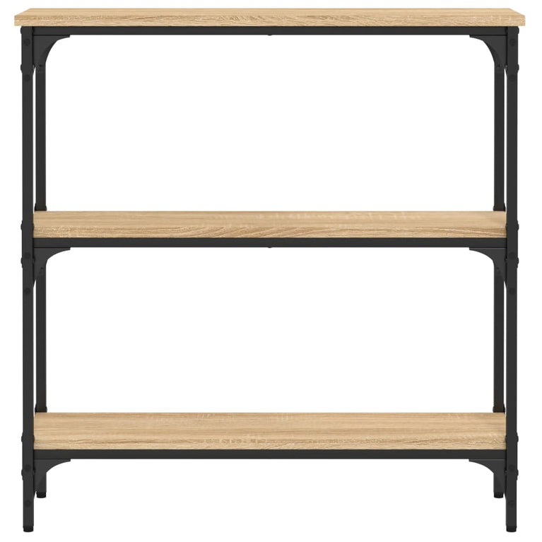 Wandtafel 75x22,5x75 cm bewerkt hout sonoma eikenkleurig