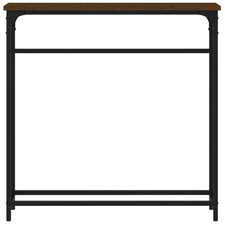 Wandtafel 75x19,5x75 cm bewerkt hout bruin eikenkleur