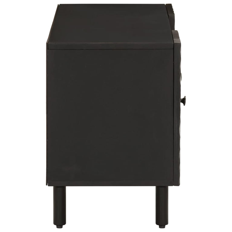 Tv-meubel 105x33x46 cm massief mangohout zwart