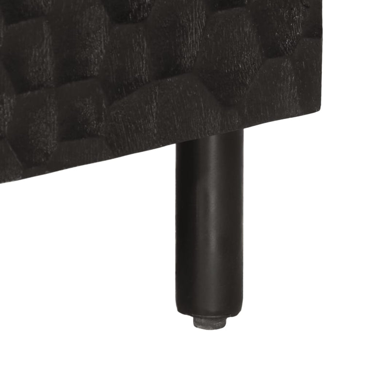 Tv-meubel 105x33x46 cm massief mangohout zwart