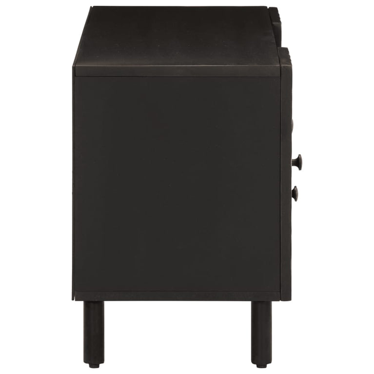 Tv-meubel 105x33x46 cm massief mangohout zwart