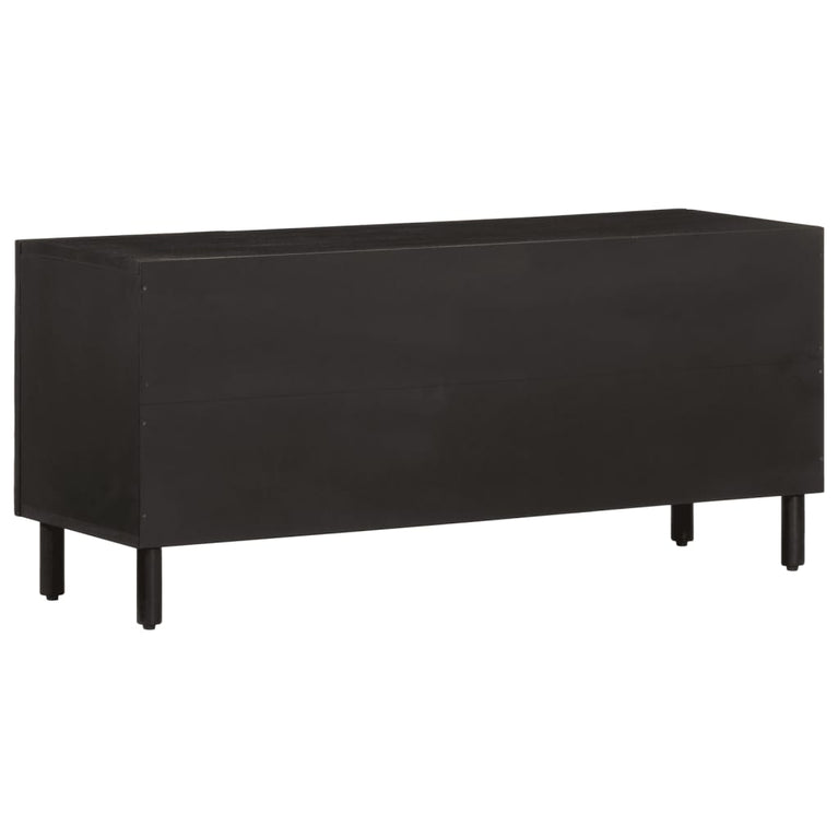 Tv-meubel 105x33x46 cm massief mangohout zwart