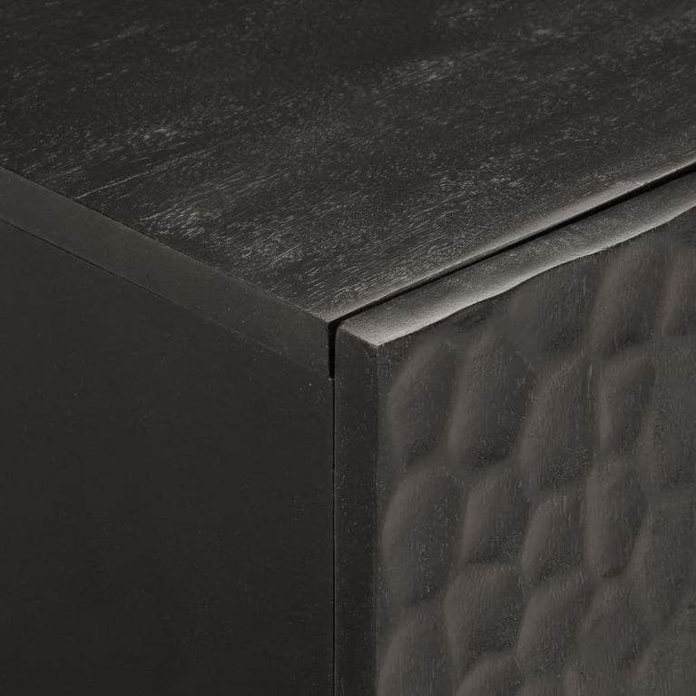 Tv-meubel 105x33x46 cm massief mangohout zwart