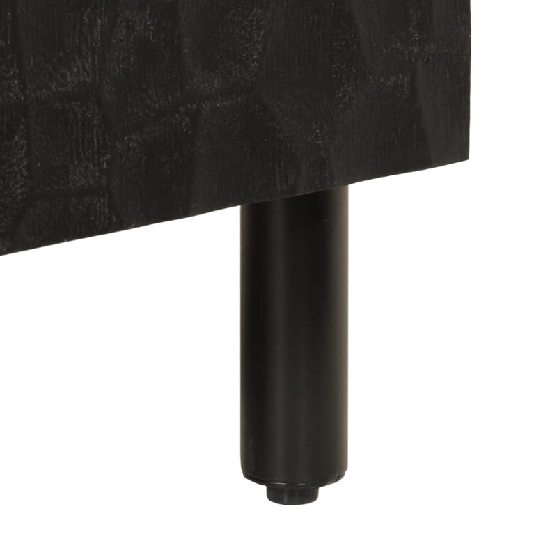 Tv-meubel 105x33x46 cm massief mangohout zwart