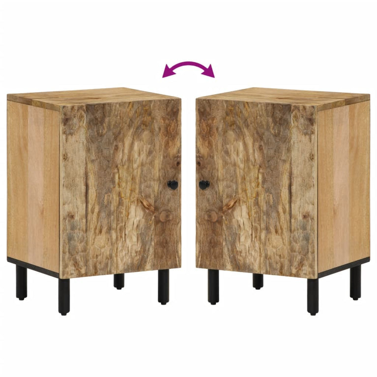 Badkamerkast 38x33x58 cm massief mangohout