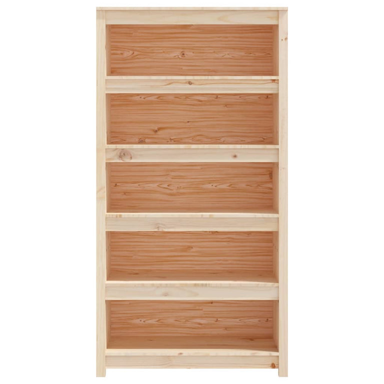 Boekenkast 80x35x154 cm massief grenenhout