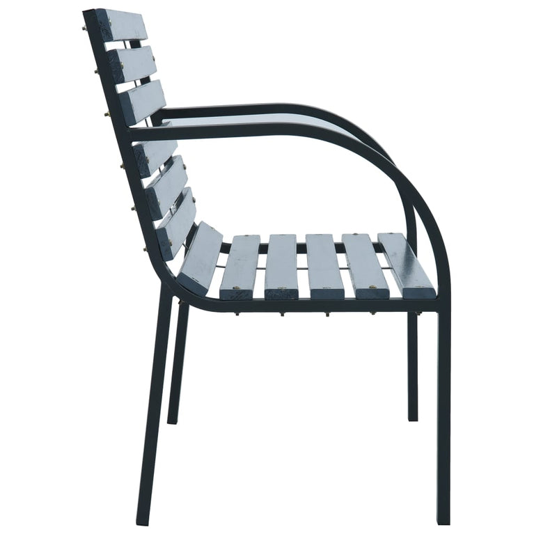 Tuinbank 112 cm massief vurenhout grijs