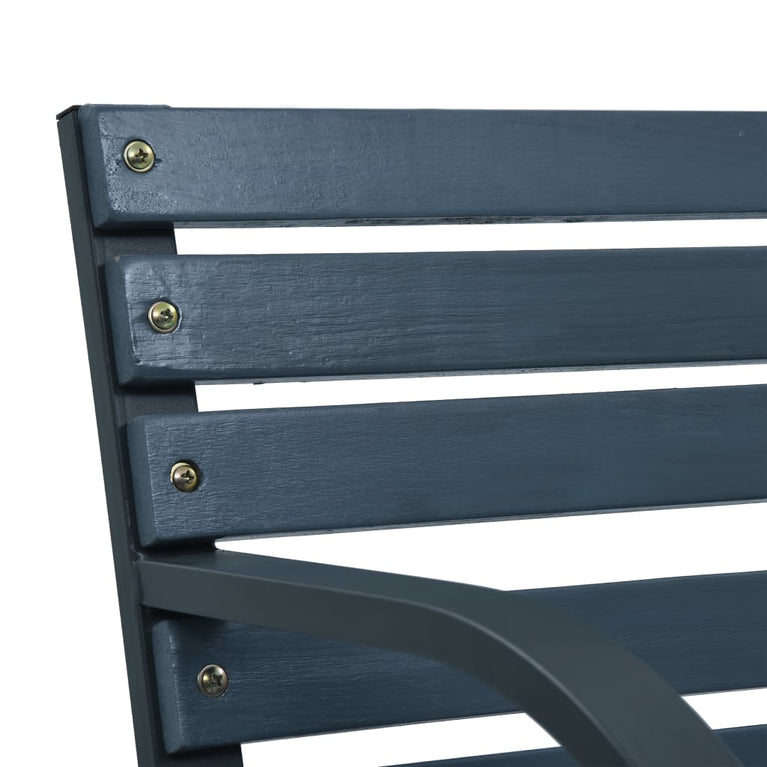 Tuinbank 112 cm massief vurenhout grijs