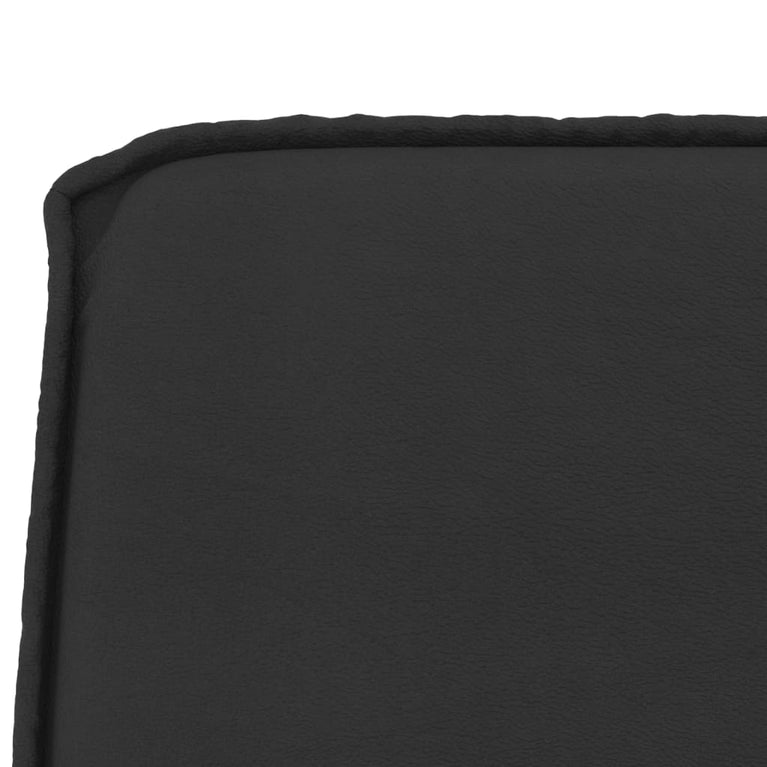 Bankje 100x75x76 cm kunstleer zwart