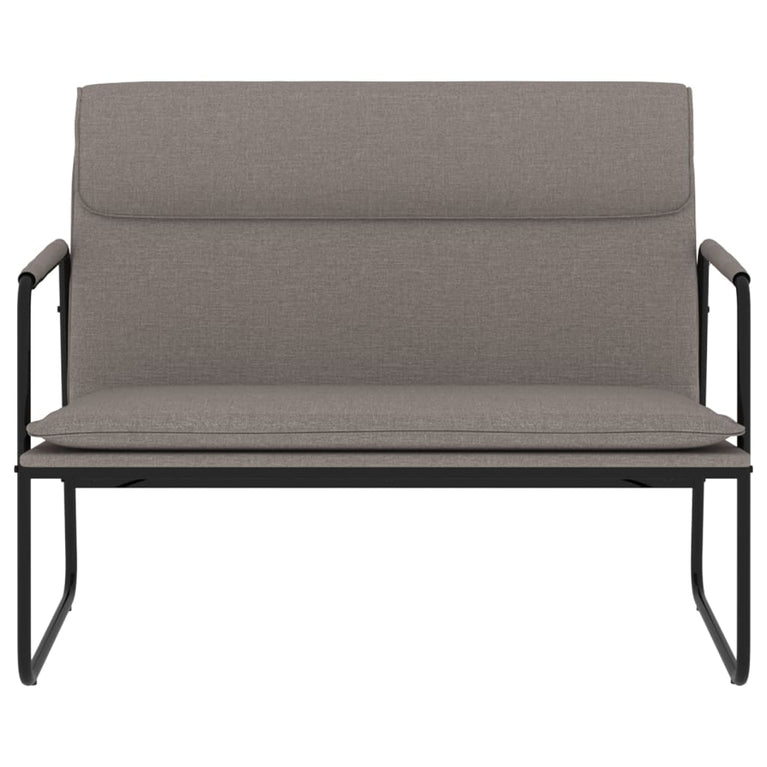 Bankje 100x64x80 cm stof taupe