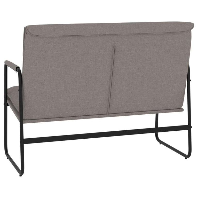 Bankje 100x64x80 cm stof taupe