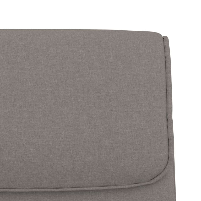 Bankje 100x64x80 cm stof taupe