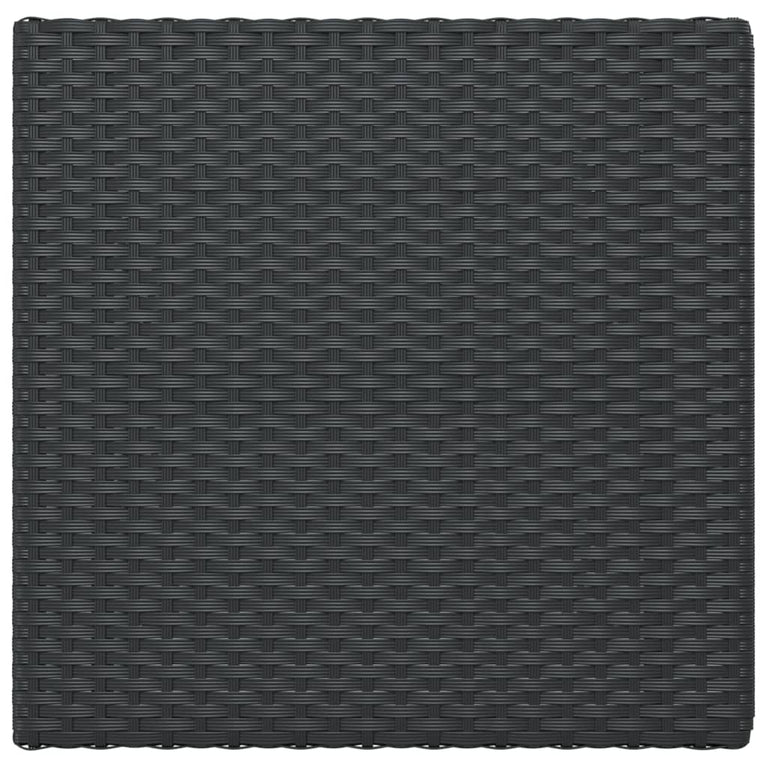 Bistrotafel inklapbaar 55x54x71 cm poly rattan zwart