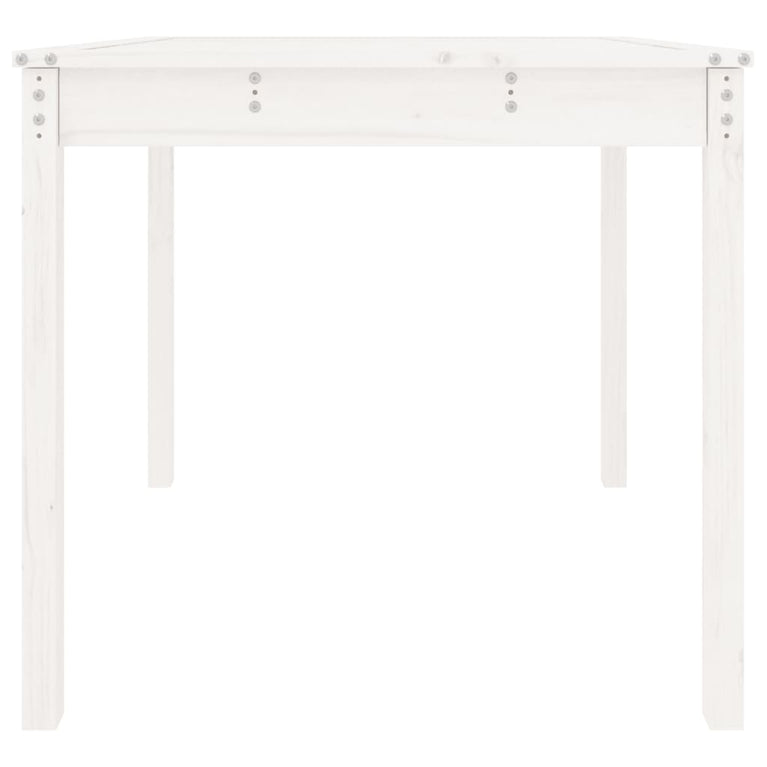 Tuintafel 82,5x82,5x76 cm massief grenenhout wit