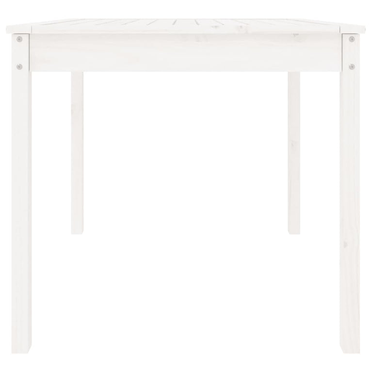 Tuintafel 82,5x82,5x76 cm massief grenenhout wit