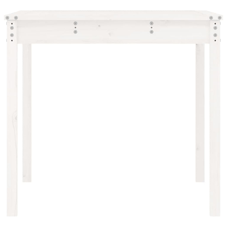 Tuintafel 121x82,5x76 cm massief grenenhout wit