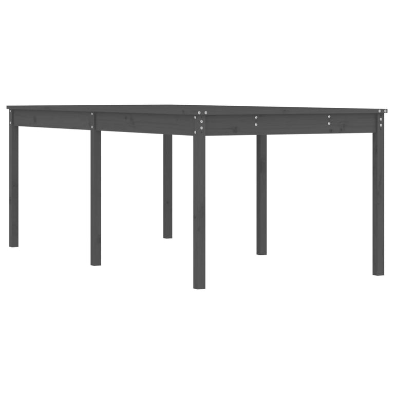 Tuintafel 203,5x100x76 cm massief grenenhout grijs