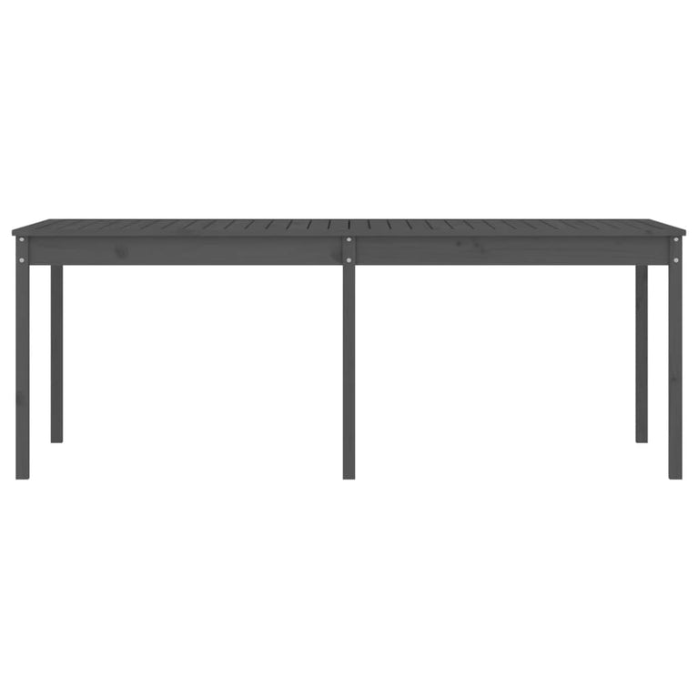 Tuintafel 203,5x100x76 cm massief grenenhout grijs