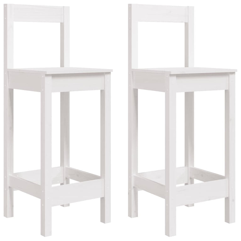 3-delige Barset massief grenenhout wit