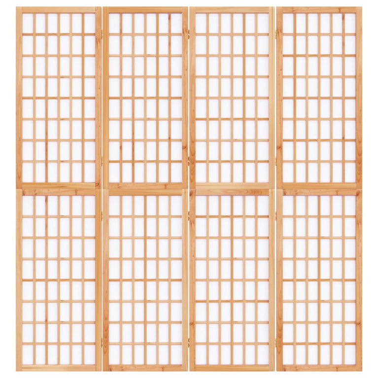 Kamerscherm inklapbaar 4 panelen Japanse stijl 160x170 cm