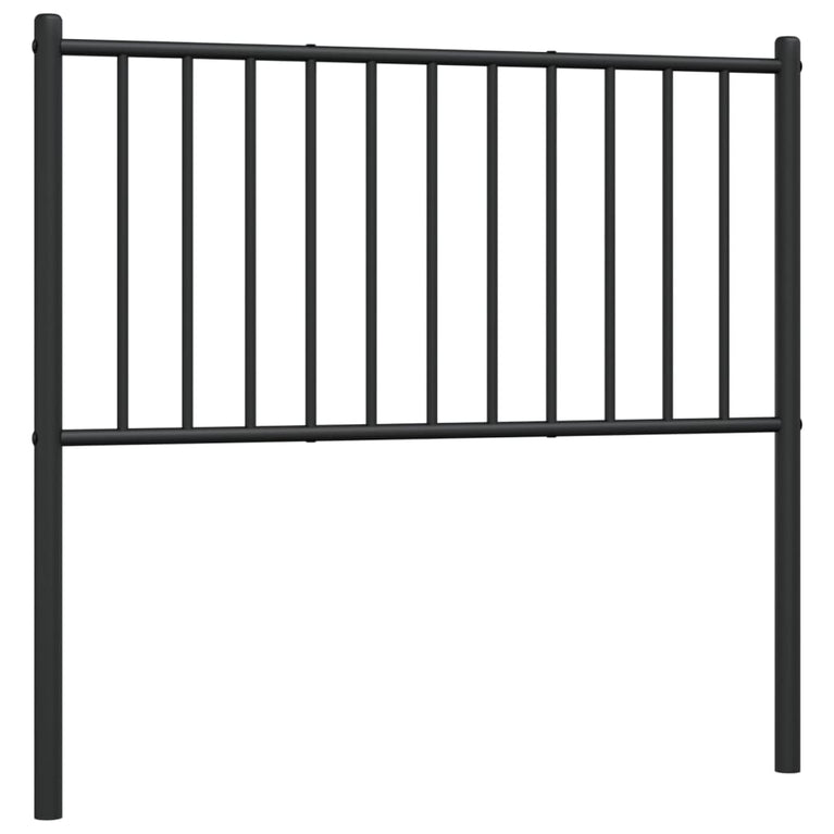 Hoofdbord 90 cm metaal zwart