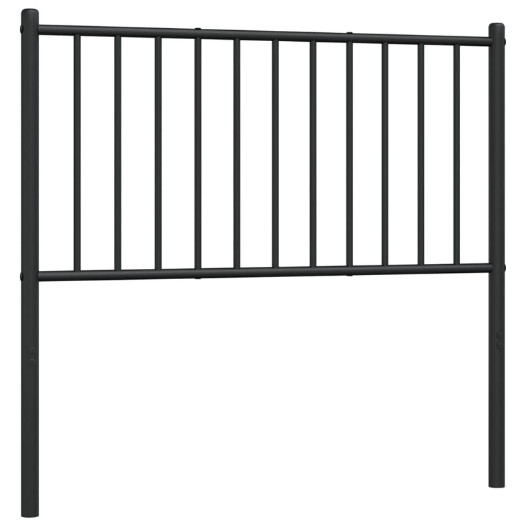 Hoofdbord 90 cm metaal zwart