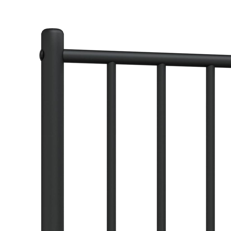 Hoofdbord 90 cm metaal zwart