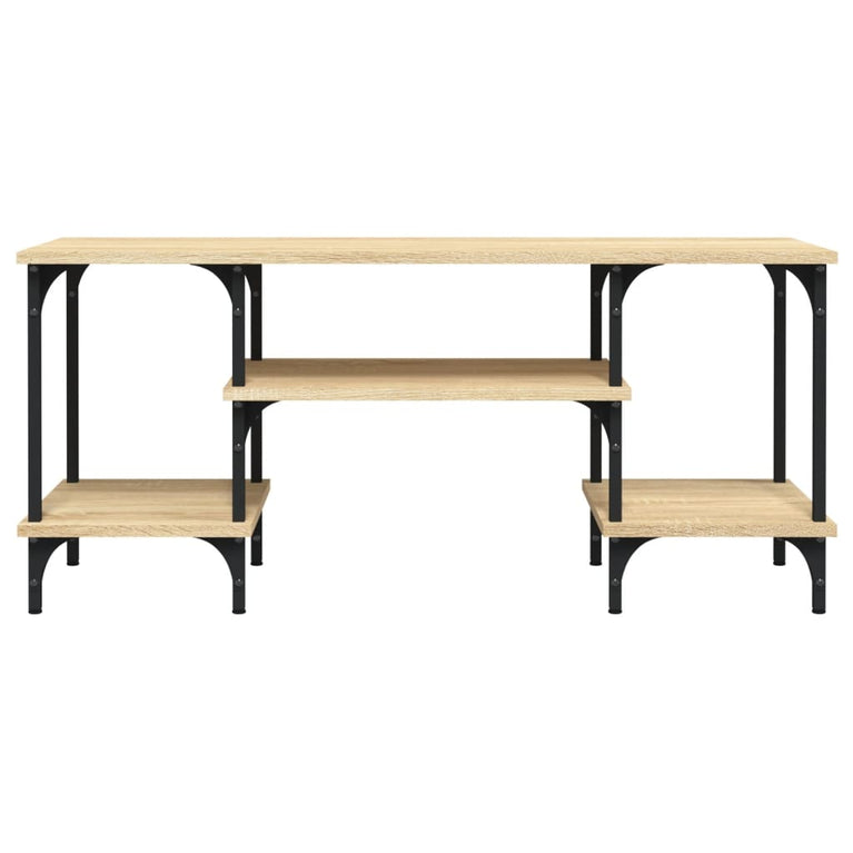 Tv-meubel 102x35x45,5 cm bewerkt hout sonoma eikenkleurig
