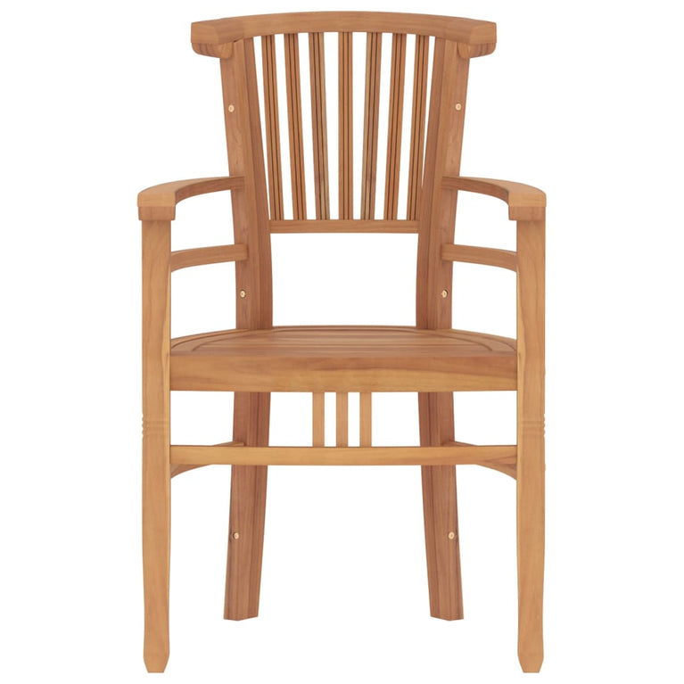 7-delige Tuinset massief teakhout