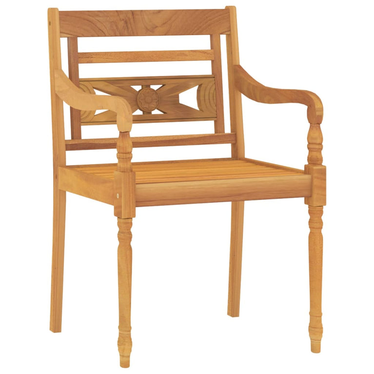 5-delige Tuinset massief teakhout