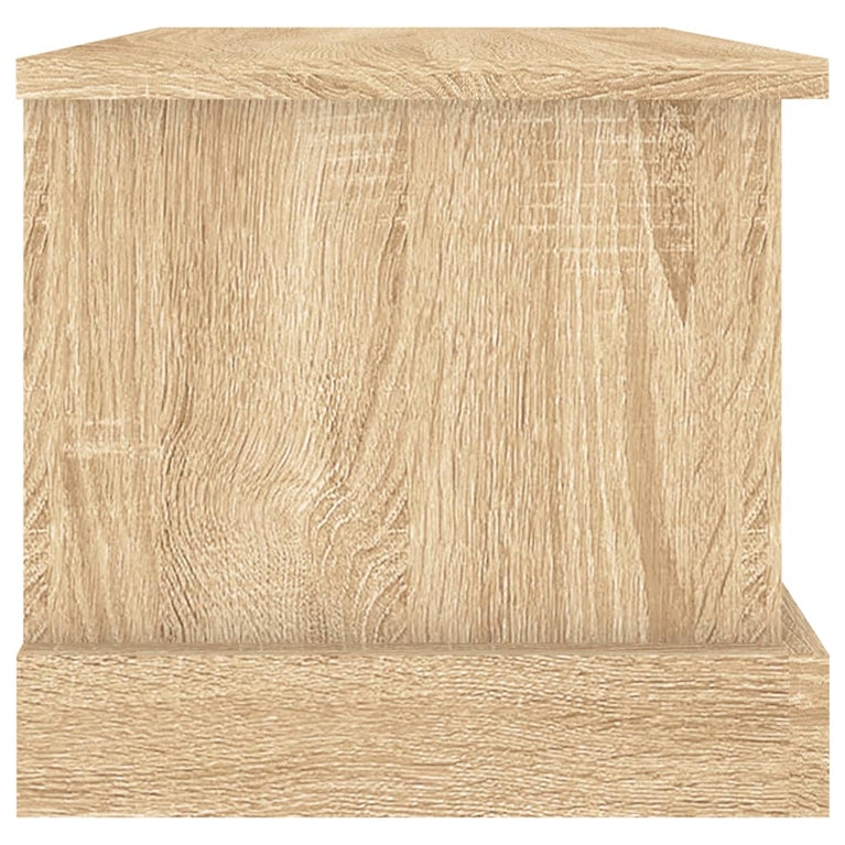 Opbergbox 50x30x28 cm bewerkt hout sonoma eikenkleurig