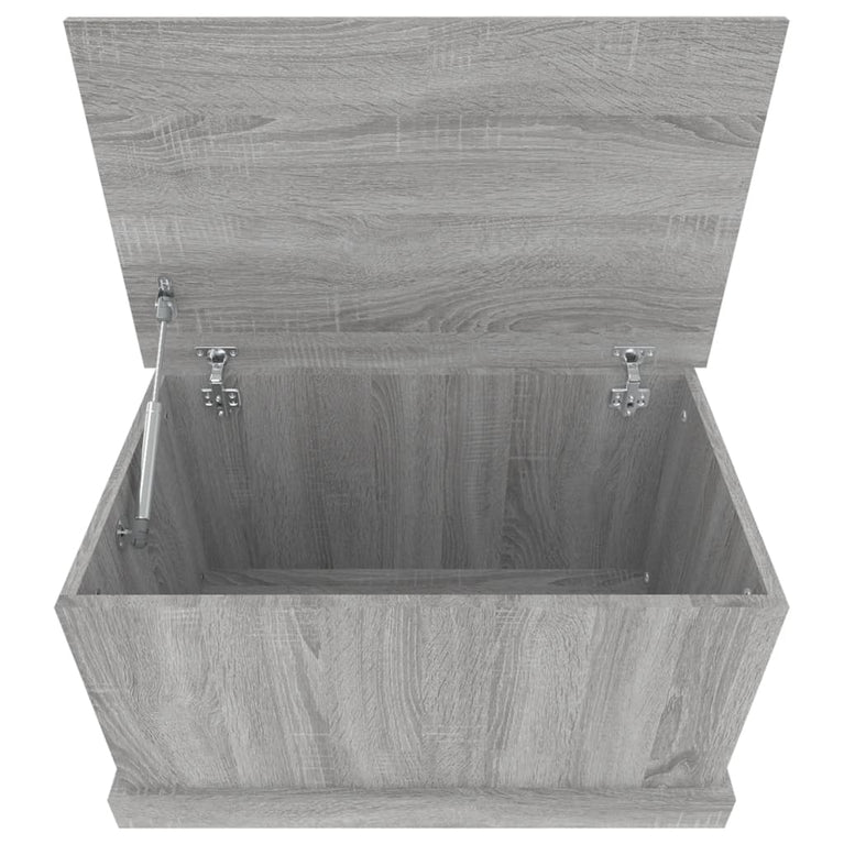 Opbergbox 70x40x38 cm bewerkt hout grijs sonoma eikenkleurig