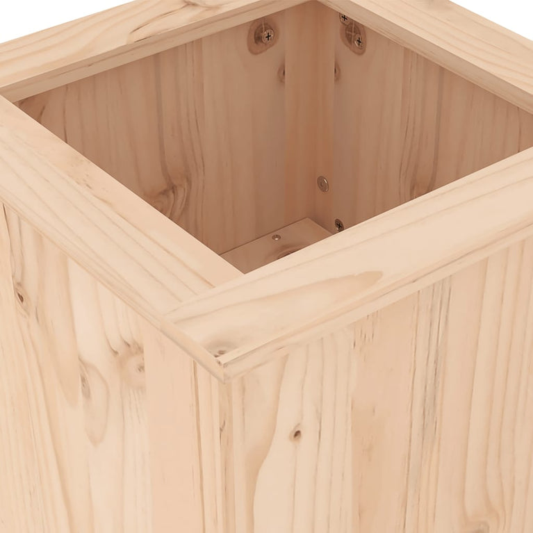 Bankje met plantenbakken 184,5x39,5x56,5 cm grenenhout