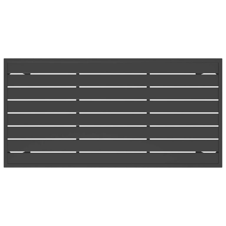 Tuintafel 110x54x70 cm staal antracietkleurig