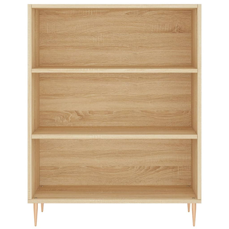 Boekenkast 69,5x32,5x90 cm bewerkt hout sonoma eikenkleurig