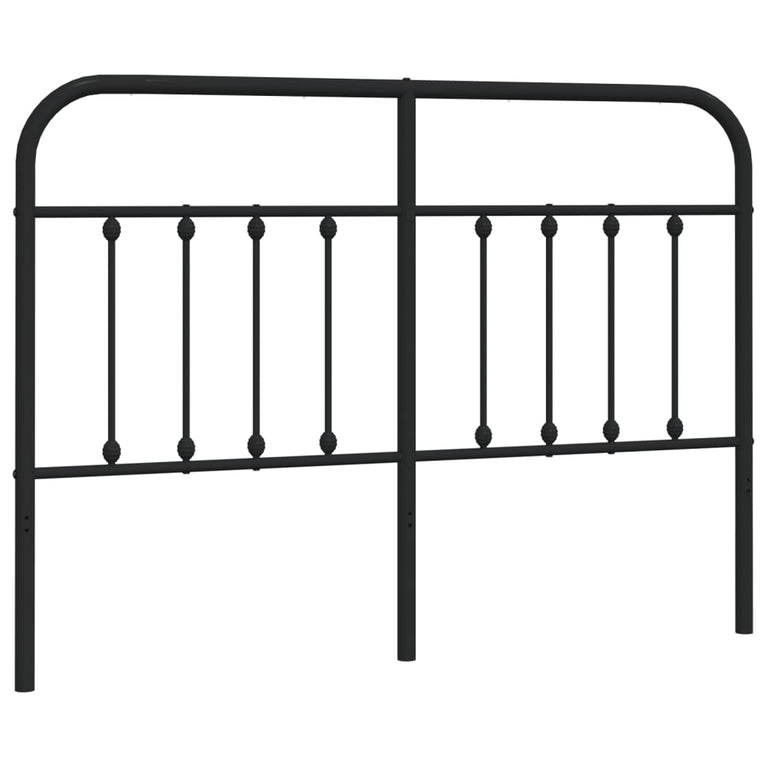 Hoofdbord metaal zwart 150 cm