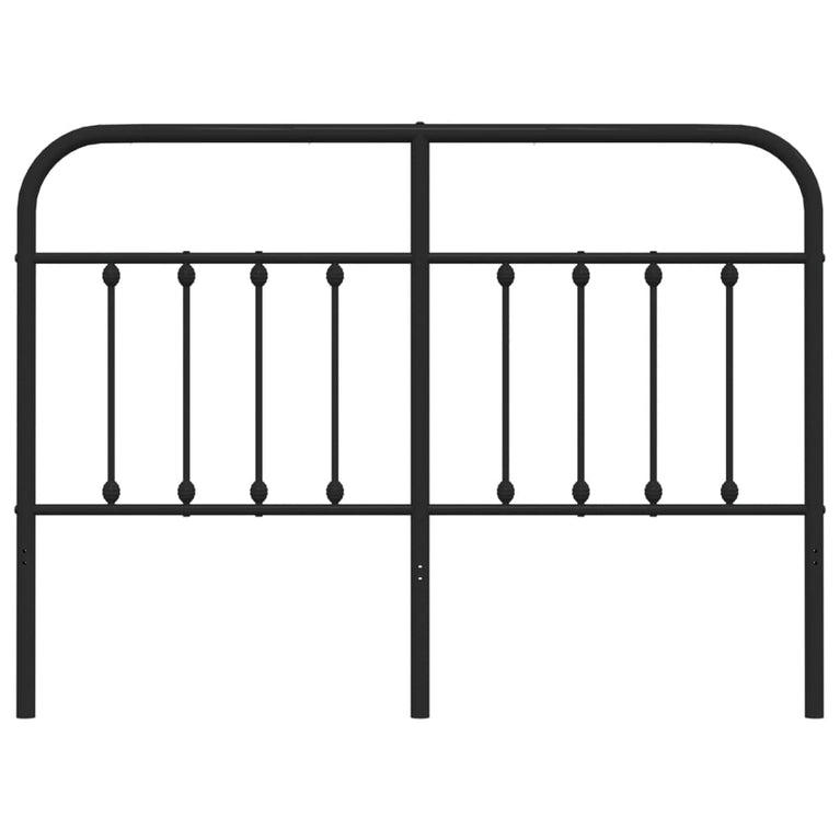 Hoofdbord metaal zwart 150 cm