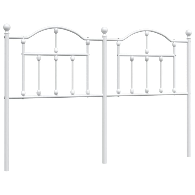 Hoofdbord 135 cm metaal wit