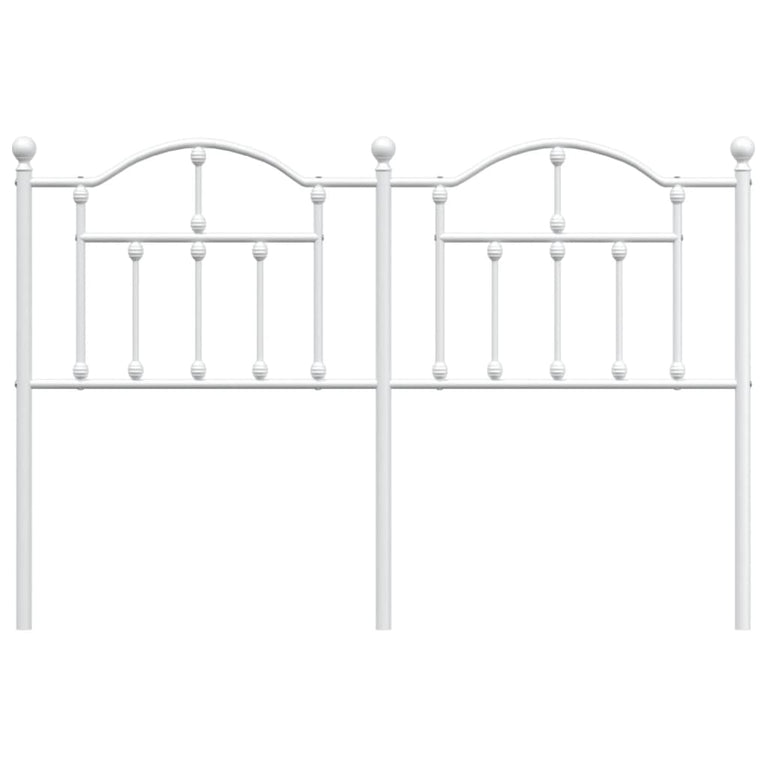 Hoofdbord 135 cm metaal wit