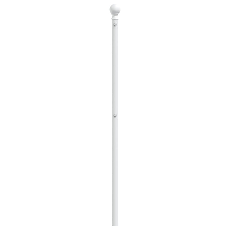 Hoofdbord 135 cm metaal wit