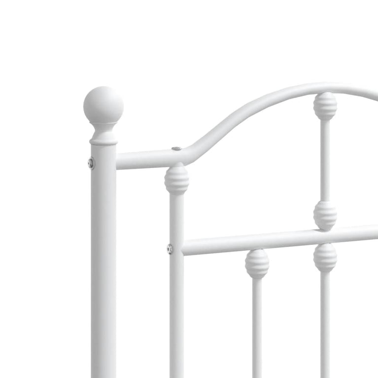 Hoofdbord 135 cm metaal wit
