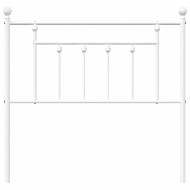 Hoofdbord 90 cm metaal wit
