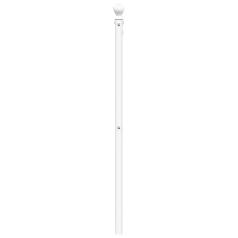Hoofdbord 90 cm metaal wit