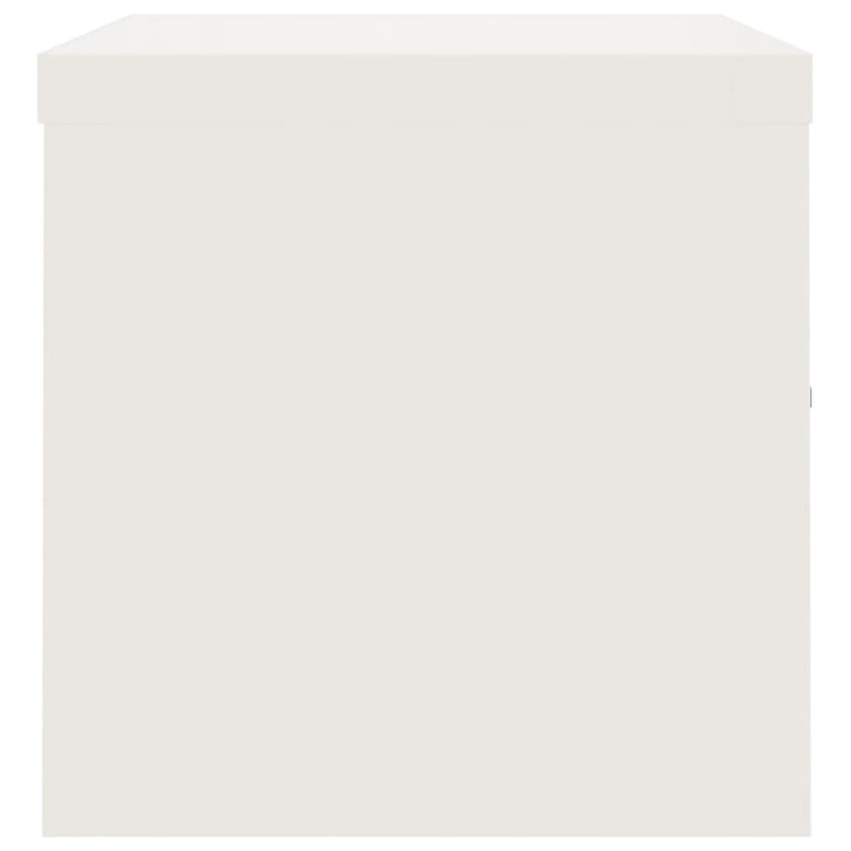 Archiefkast 90x40x40 cm staal wit